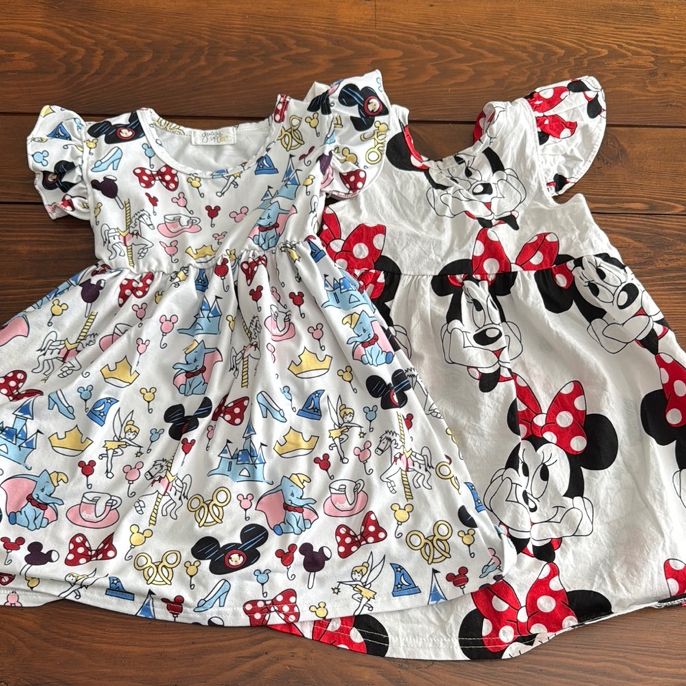 GussyUp Bow Co Disney parks dresses: park dress and Minnie 12 months